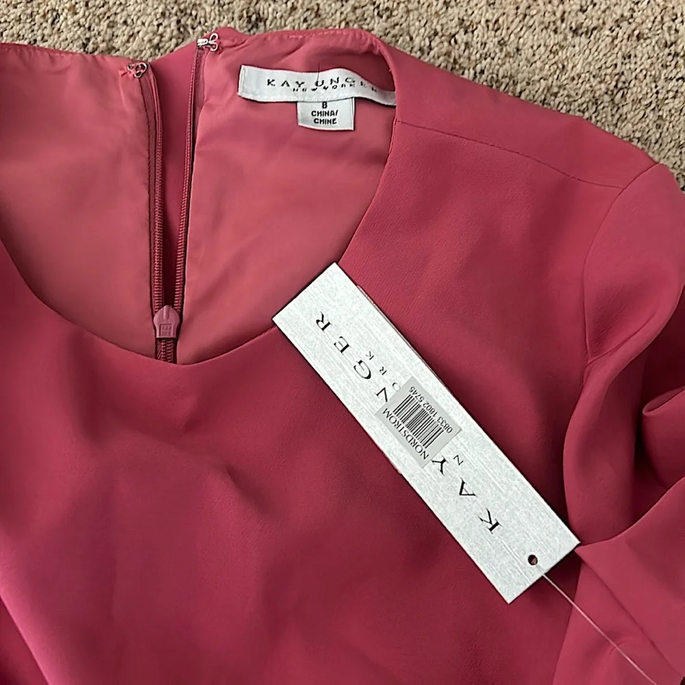 Kay Unger NWT Desert Rose 3/4 Sleeve Loretta Dress **Size 8** 🌸🌸 - Picture 9 of 10